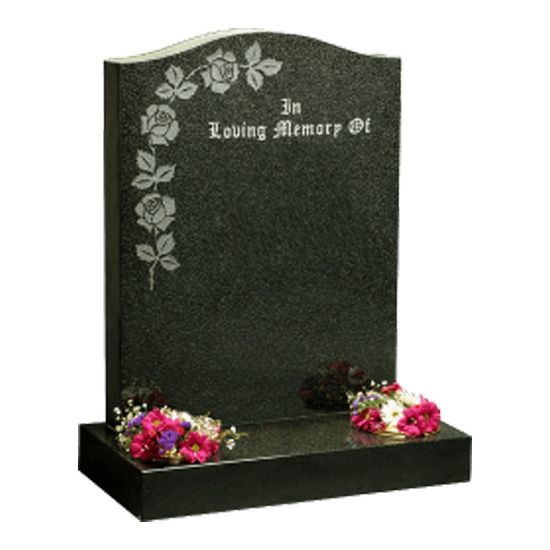 Black Granite Headstone